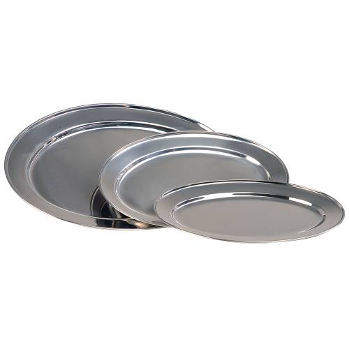 SERVING PLATTER OVAL S/STEEL 3 50MM (SPO0350)