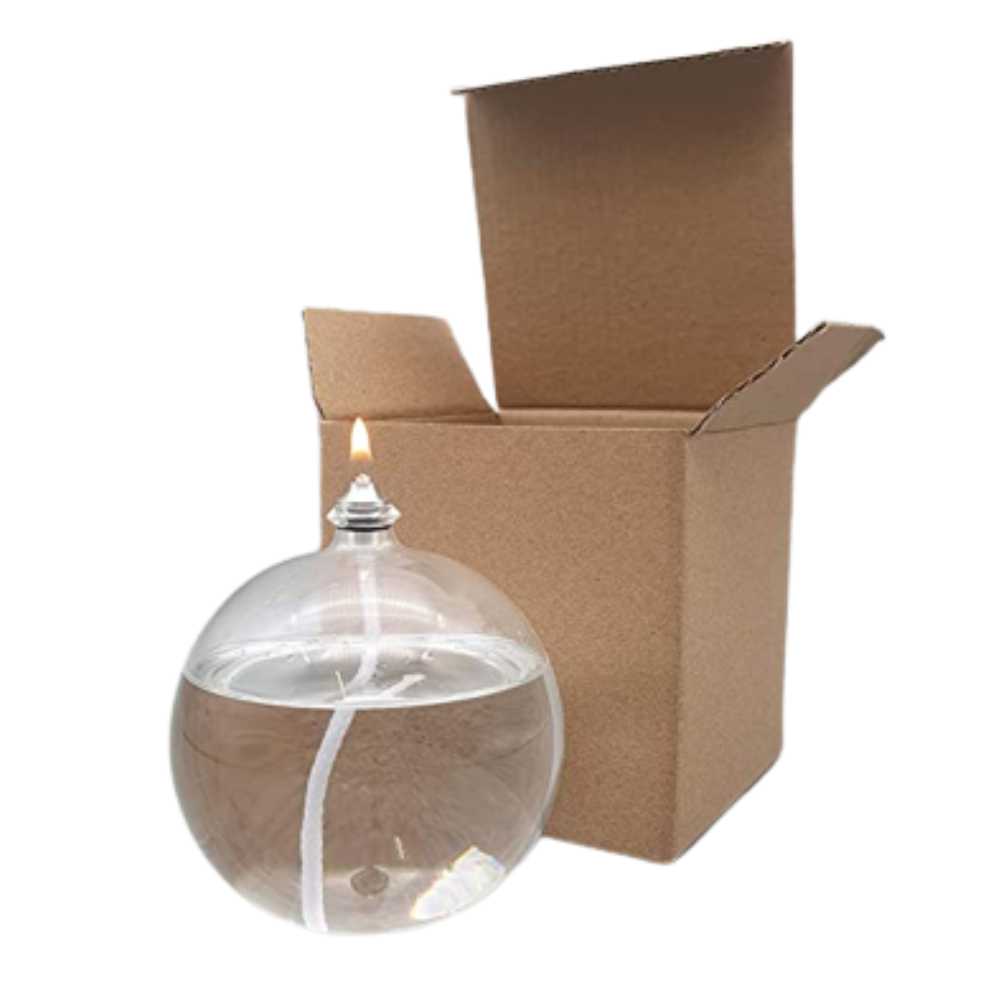 LAMP OIL BALL GLASS LRG(10CM) (BOX OF 4)(KF27075)