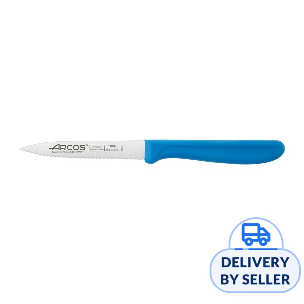 ARCOS PARING KNIFE SERRATED 100MM BLUE (8.188613)
