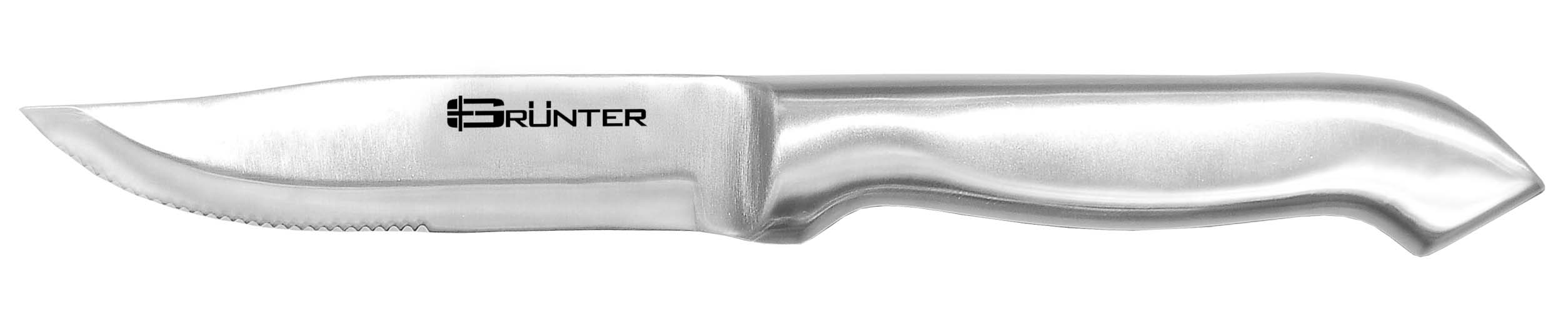 STEAK KNIFE BROAD BLADE DELUXE STEEL HANDLE (KNS4125)