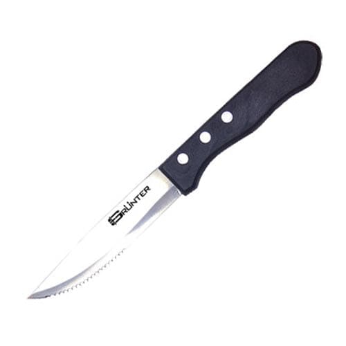 STEAK KNIFE BROAD BLADE DELUXE PLASTIC HANDLE (KNS5125)