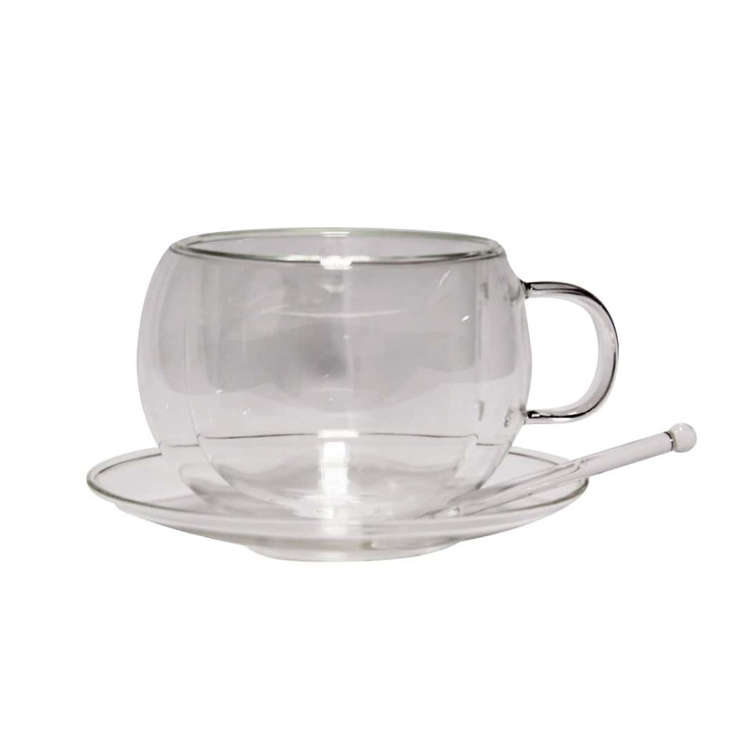 DOUBLE WALL SAUCER GLASS 11.5CM (DW34257) (12/72)