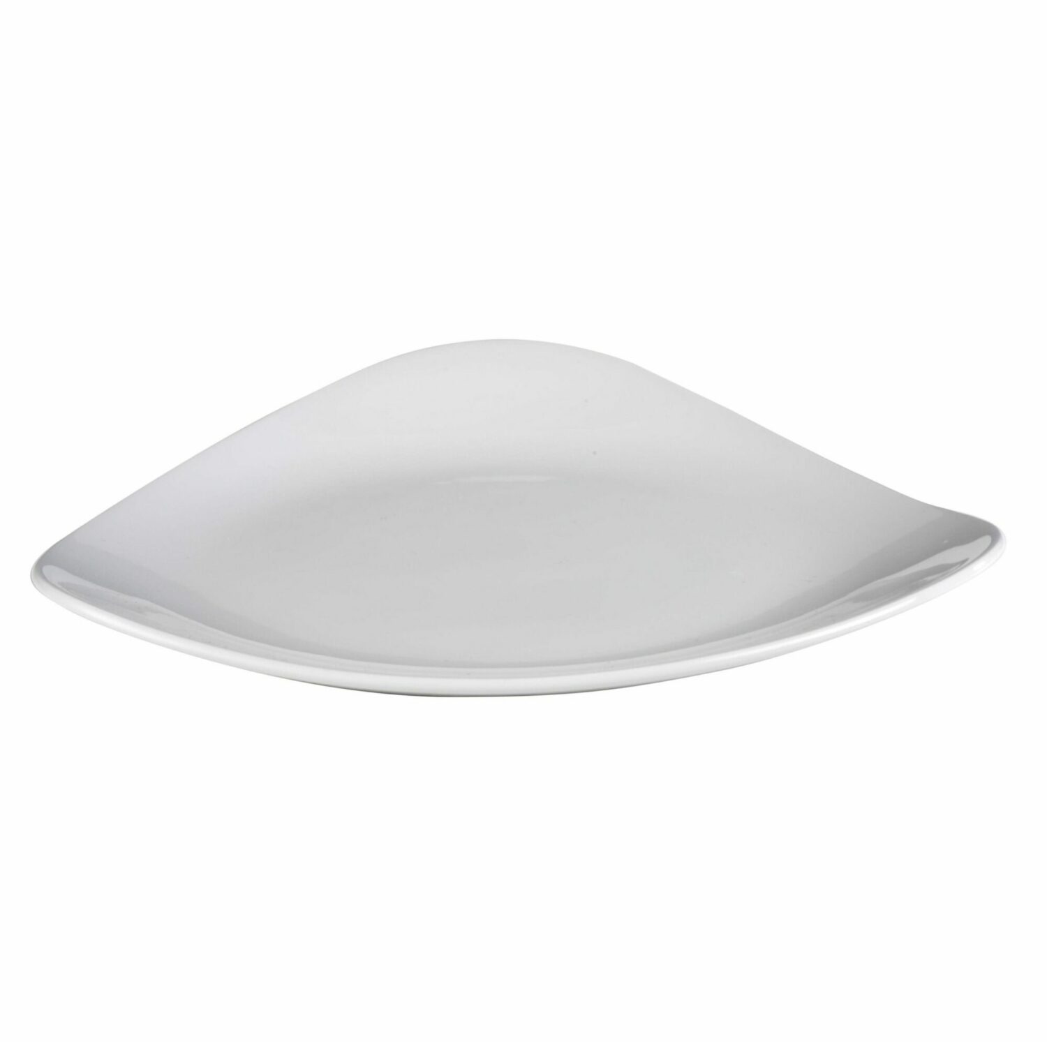LOTUS WHITE TRIANGLE PLATE C/H 31CM (CC-WH-TR12.1) (6)