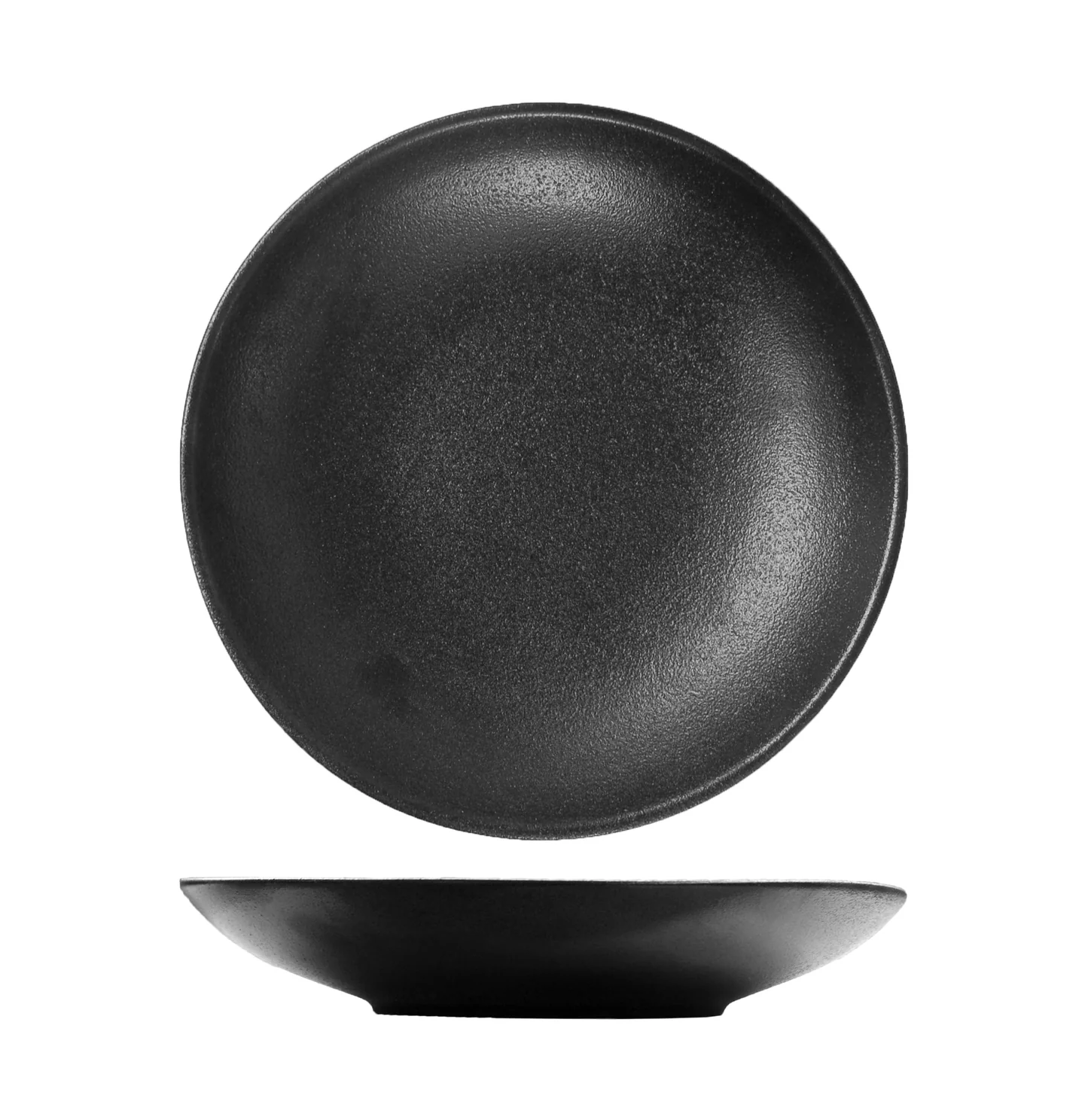 TEMPEST BLACK DEEP COUPE PLATE 28CM (DA-1103) (12)