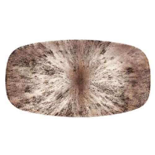 PLATE ZIRCON BROWN OBL CHEFS 3 5.5X19CM (CC-STZB-XO14.1)