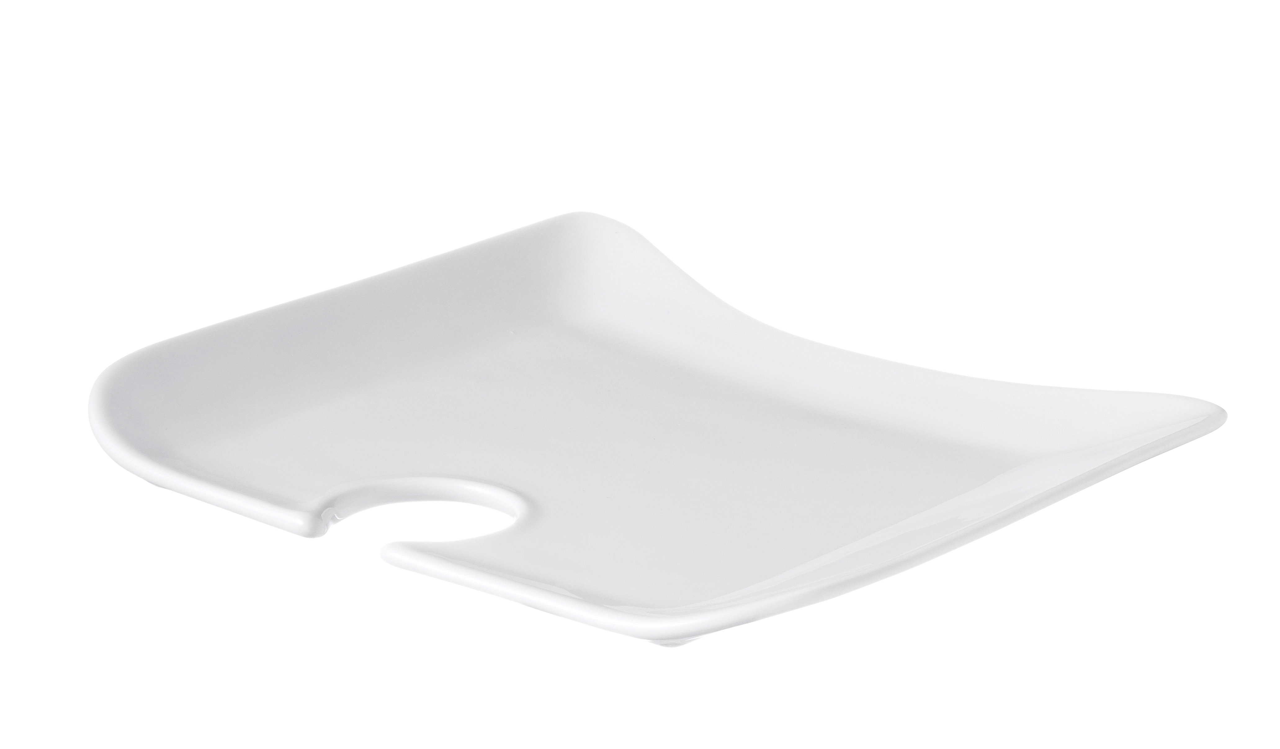 PRIMA WHITE COCKTAIL TRAY 23CM (DA-1026)