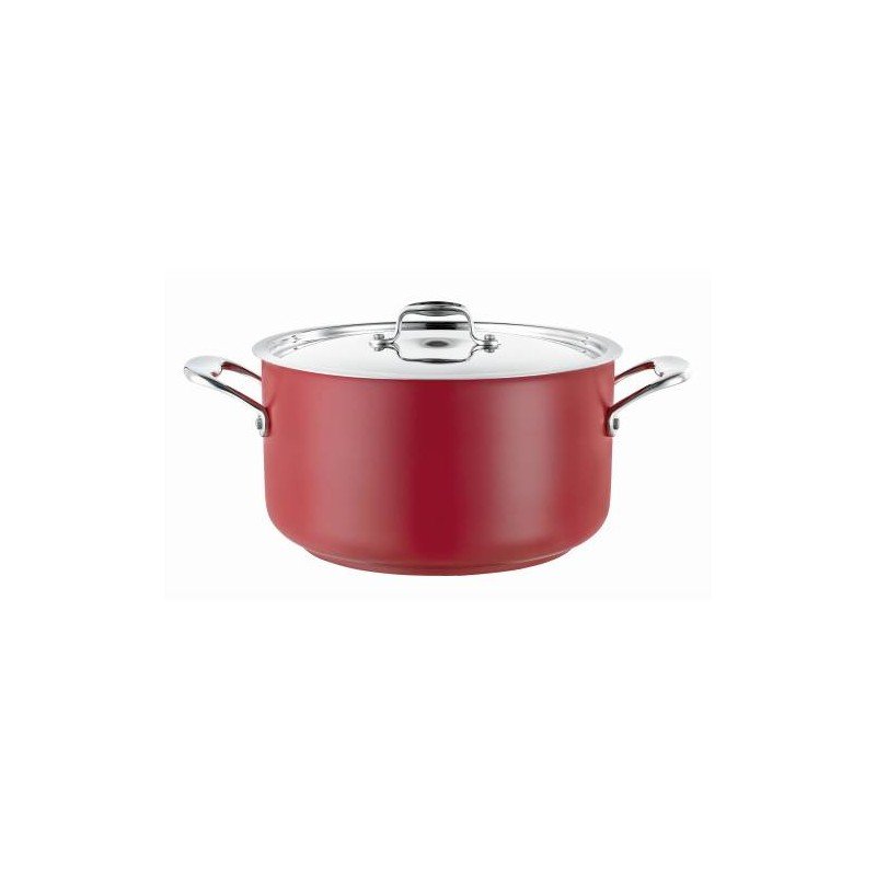 POT CASSEROLE S/STEEL 14LT RED INFINITI (PRC0140)
