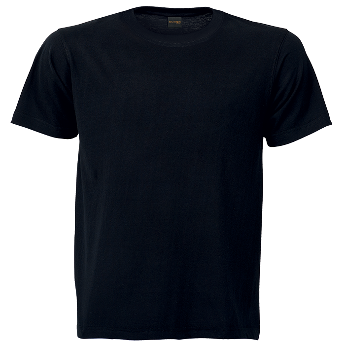 T-SHIRT CREW NECK 145G BLACK LARGE (13295)(TST145B)