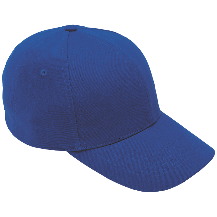 CAP BASEBALL 6 PANEL BRUSHED CTTN ROYAL BLUE (10169/HW003)