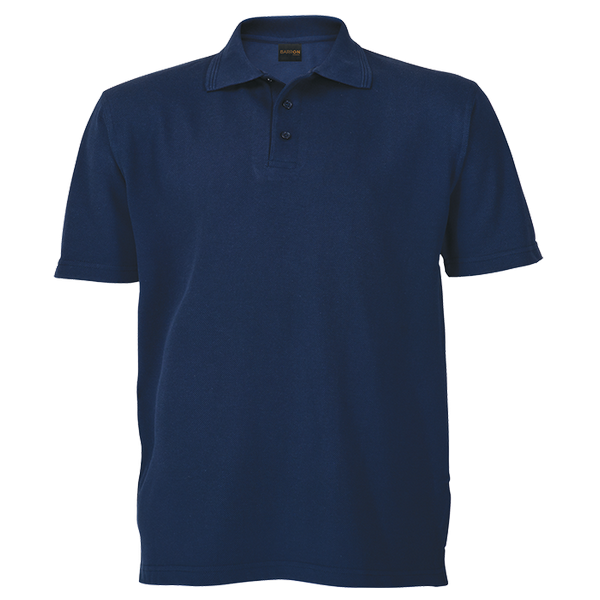 GOLF SHIRT PIQUE 260G BLACK SMALL (11396)(LAS-260B)