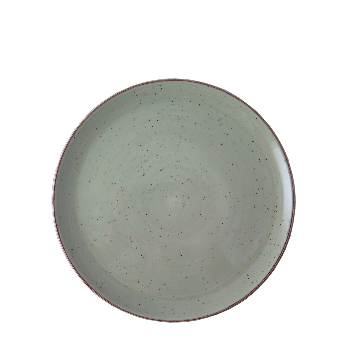 RUSTIC LIGHT GREEN COUPE PLATE 19CM (29FUS331-02)(24)