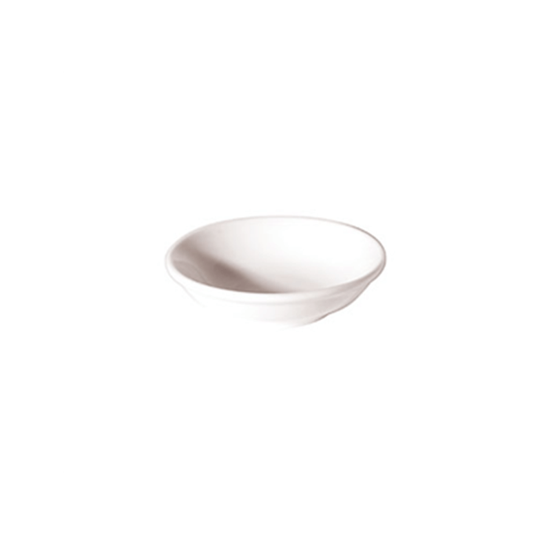 NEW BONE BUTTER DISH WHITE 9CM (LACW1800009) (24)