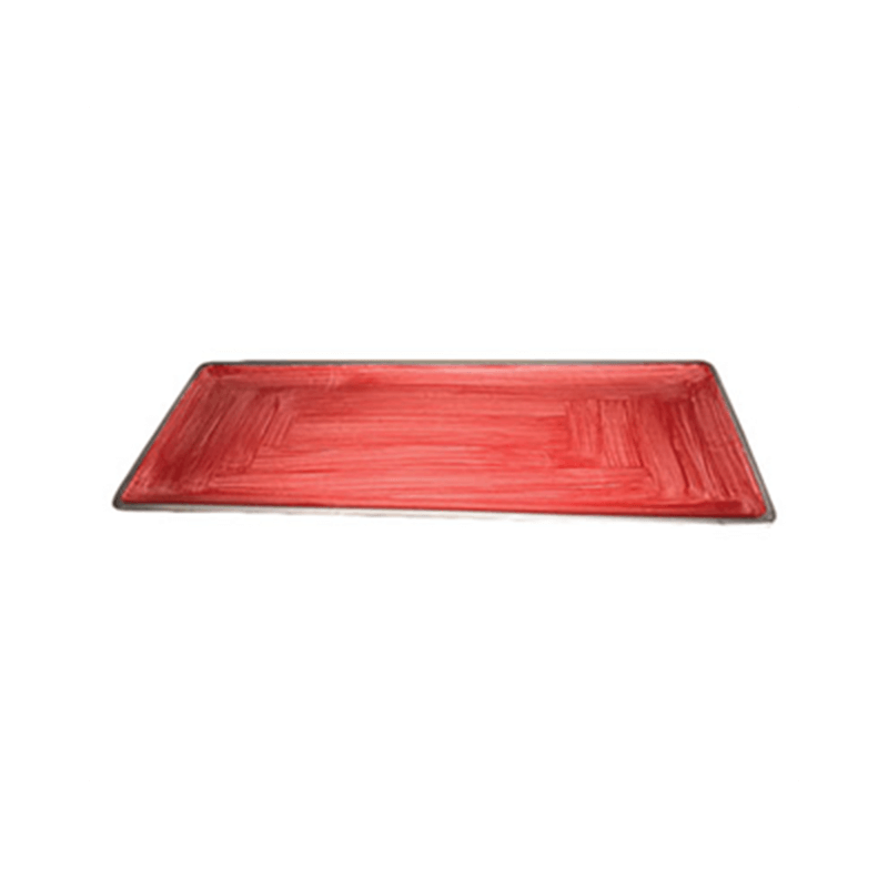 BUFFET RECTANGULAR TRAY RED 49X20CM (MPS1612490HPR) (1)