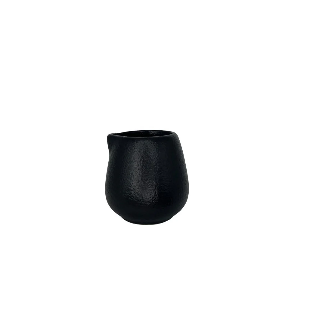 NOVA MATT BLACK MILK JUG NO HANDLE 100ML (NS37777MB) (12)