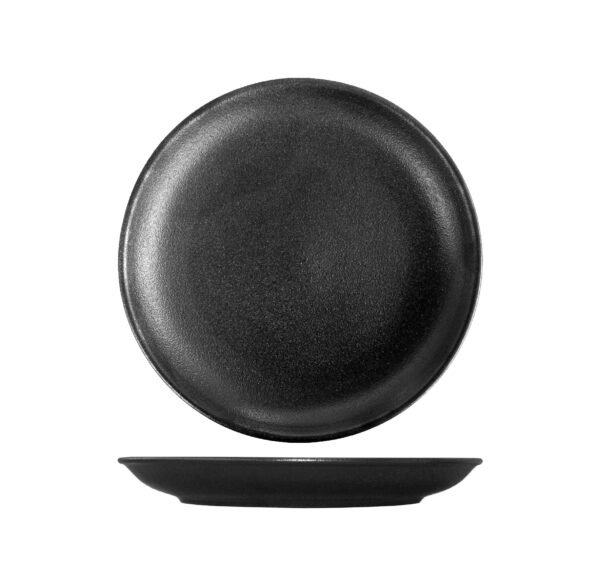 TEMPEST BLACK ROUND COUPE PLATE 26CM (DA-1101)(24)
