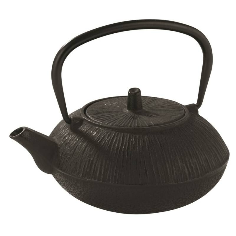 CAST IRON TEA POT 800ML BLACK JAPANESE (CTP0800)