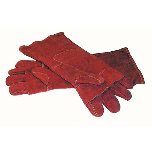 OVEN MITT RED LEATHER 400MM PAIR DROMEX (OML0400)(OML1400)