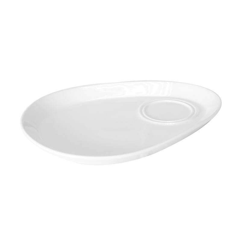 PRIMA WHITE SNACK PLATE 28CM (DA-1087)