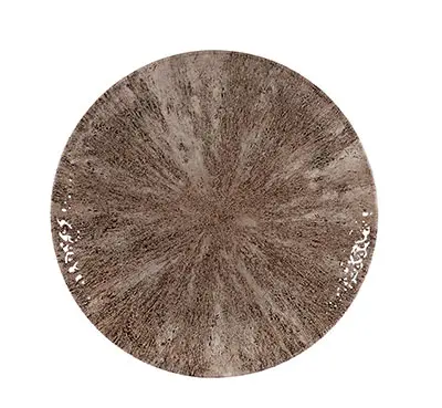 STONE ZIRCON BROWN COUPE PLATE 26CM (CC-ST2B-EV10:1)
