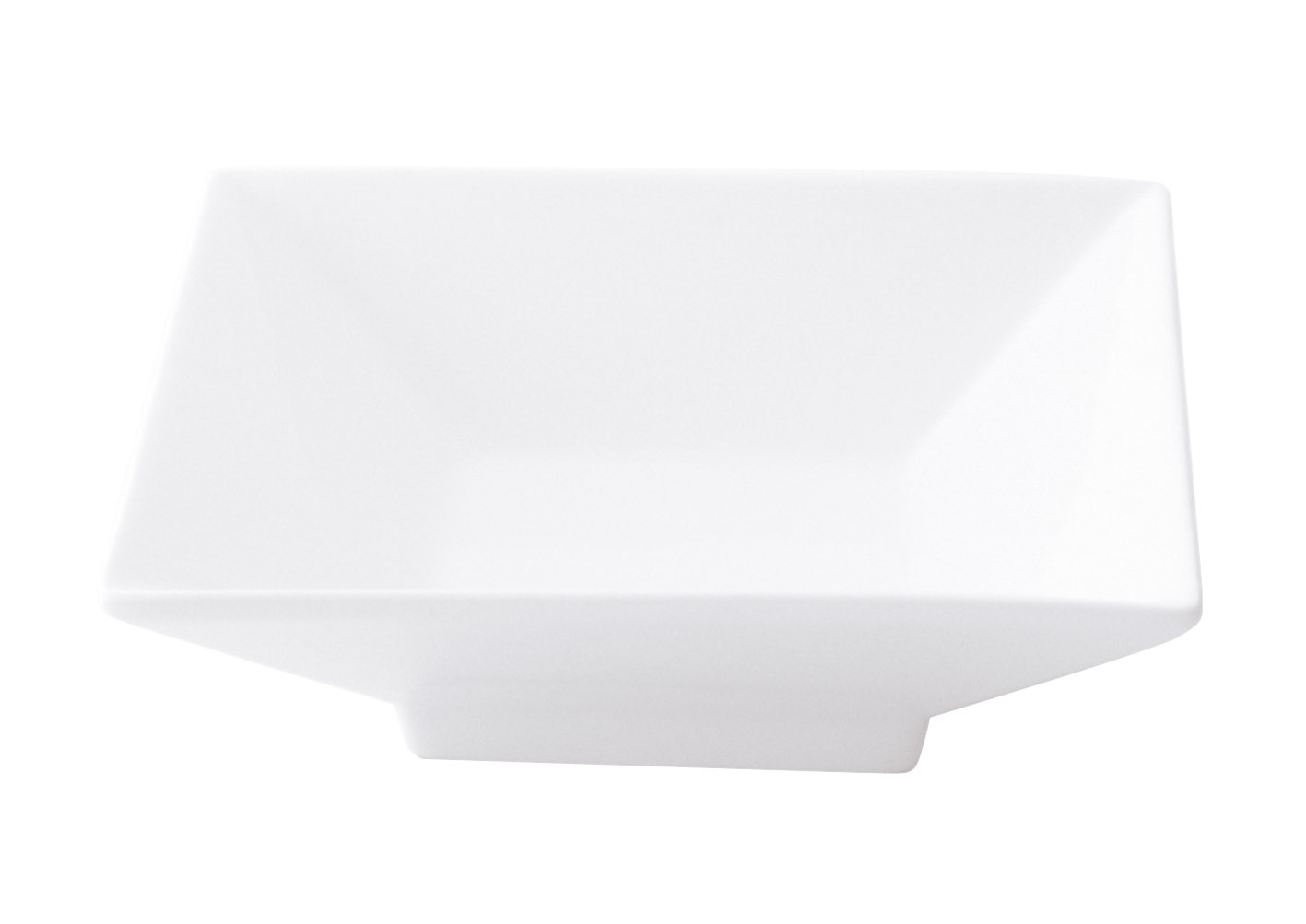ACCENT WHITE SQUARE FOOTED BOWL 27CM (NG6177-27)(6)