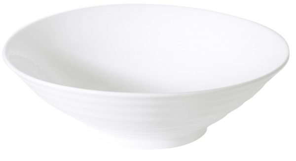 ACCENT WHITE LARGE BOWL WITH GRAIN 36CM (NG6105-36) (4)