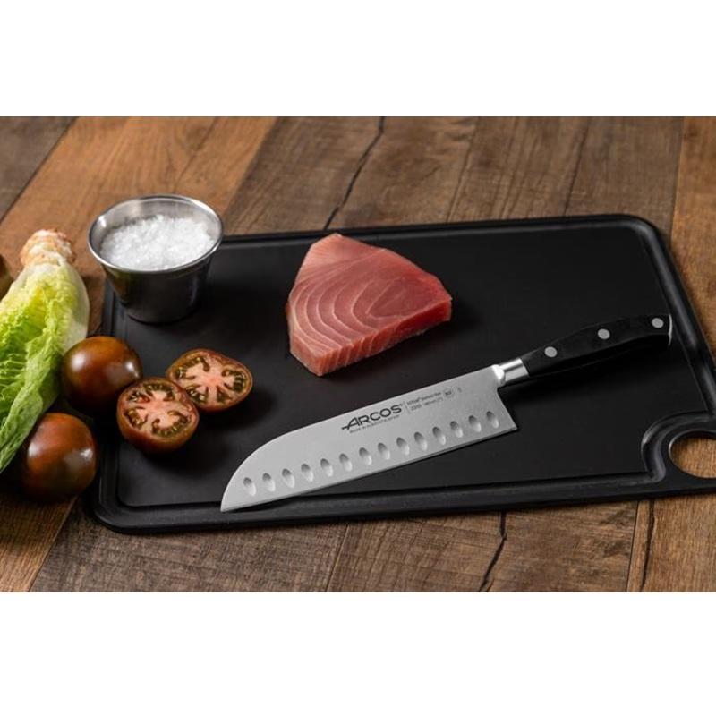 ARCOS SANTOKU/JAPANESE KNIFE 180MM BLACK (8.290625)