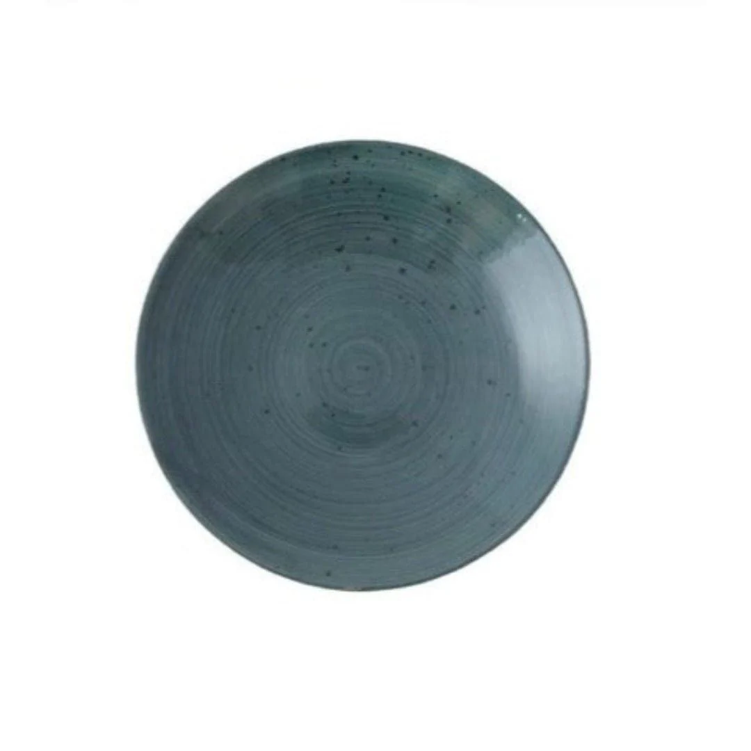 RUSTIC BLUE COUPE BOWL 25CM (29FUS342-03) (12)