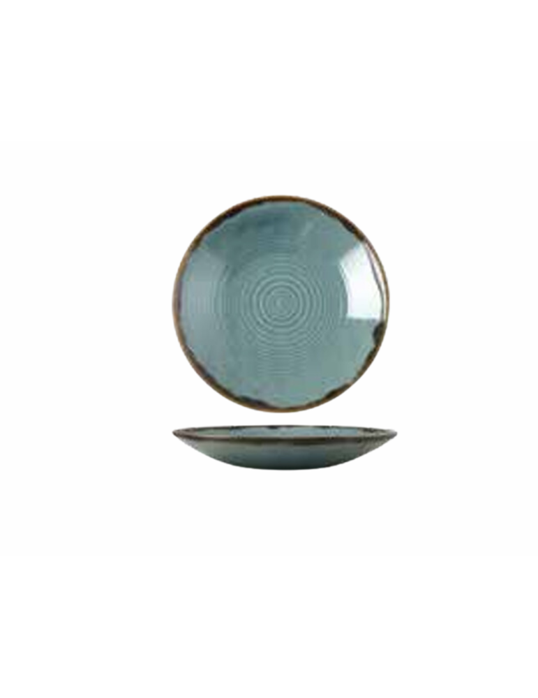 AUTUMN CORN BLUE COUPE PLATE 2 7CM (29FUS334-193) (24)