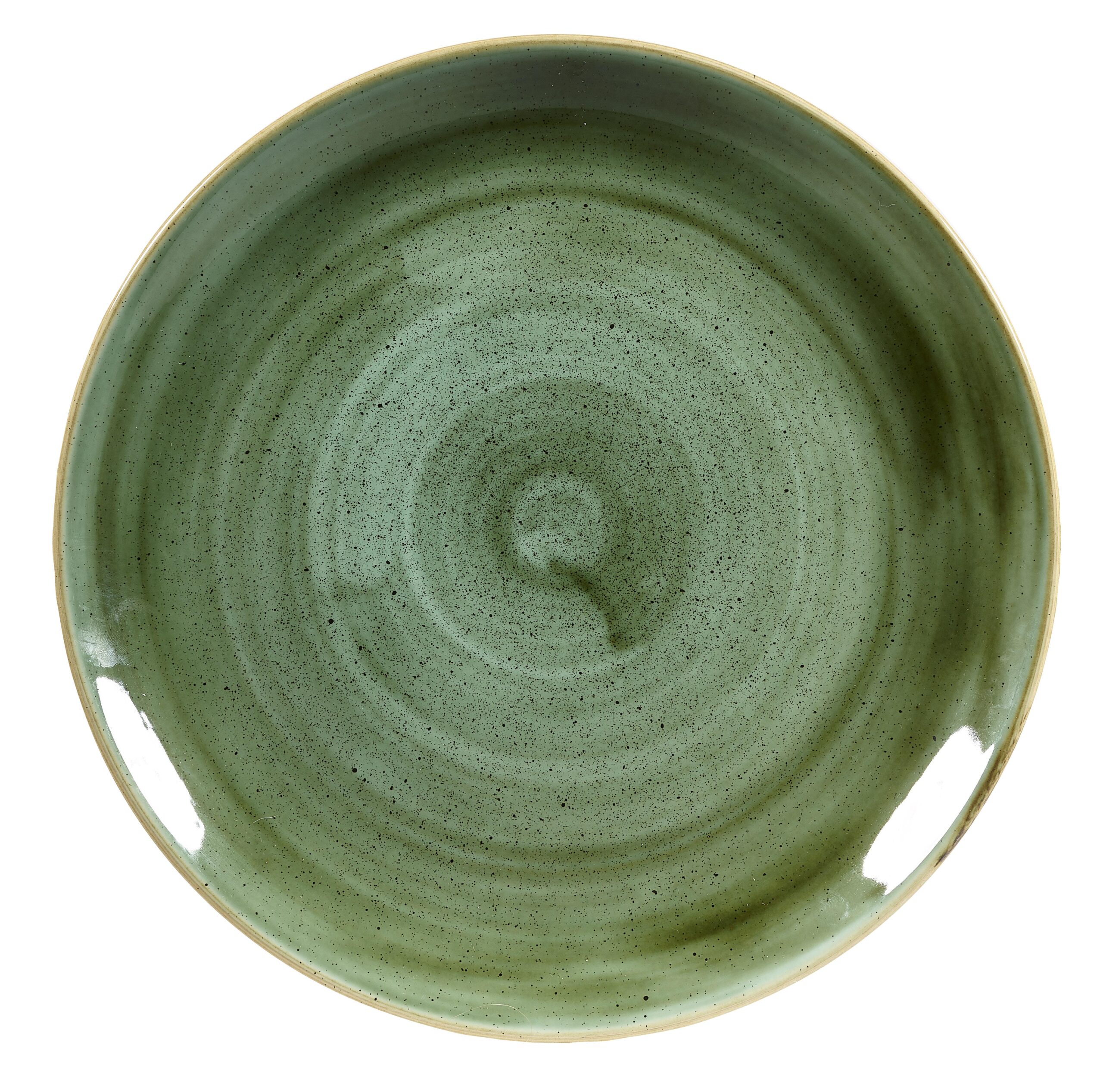 SAMPHIRE GREEN COUPE PLATE 28.8CM (CC-SSGS-EV11.1)(12)