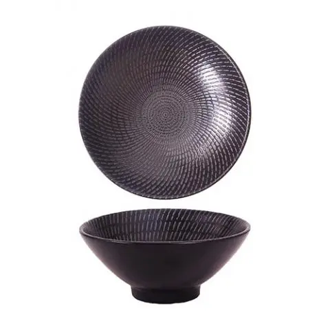 URBAN BLACK SWIRL ROUND V-BOWL 15.5CM (LAAK6122016/0390216A)