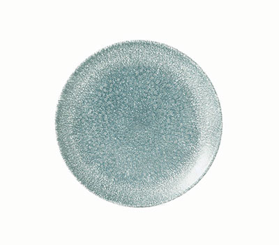 RAKU TOPAZ BLUE COUPE PLATE 12 1.7CM (CC-RKTB-EVP8.1)