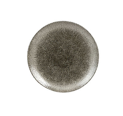 STONE QUARTZ BLACK COUPE PLATE 16.5CM (CC-STQB-EVP6.1)