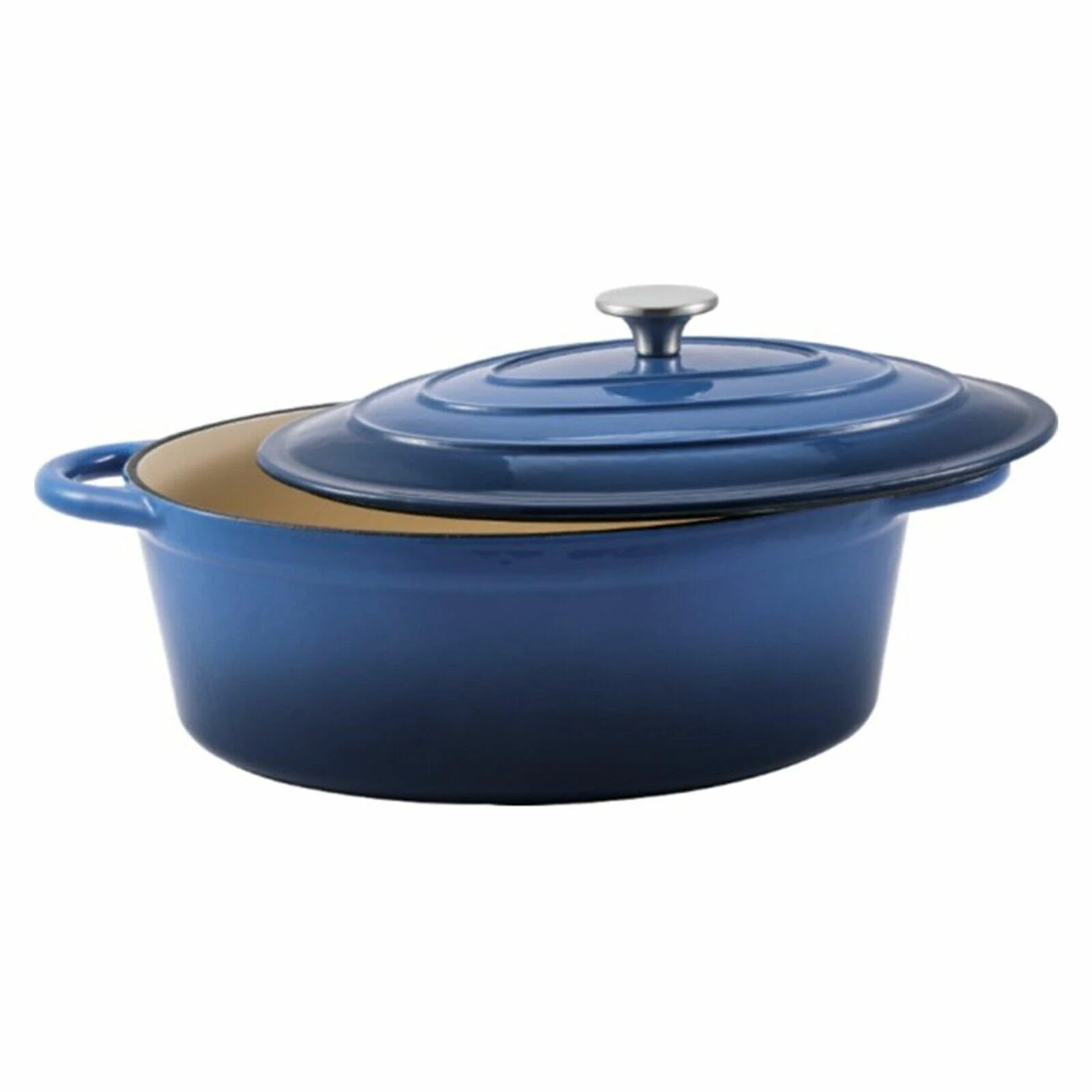 CAST IRON OVAL POT WITH LID REGENT 138X103X50MM (30924)