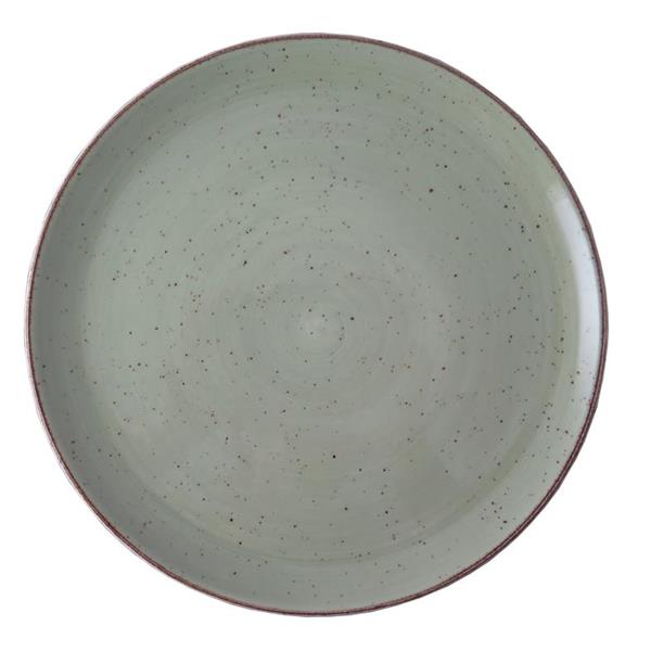 RUSTIC LIGHT GREEN COUPE PLATE 23CM (29FUS332-02) (24)