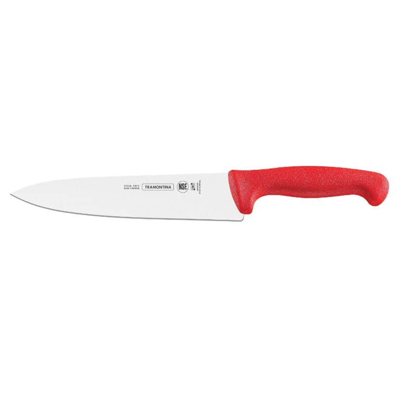 TRAMONTINA COOKS KNIFE RED 10"/25CM (24609/070)