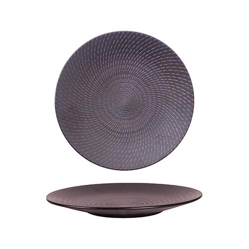 URBAN BLACK SWIRL COUPE PLATE 23.5CM (LAAK6110023/039021A)24