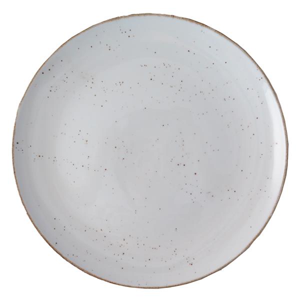 RUSTIC WHITE COUPE PLATE 19CM (29FUS331-01) (24)