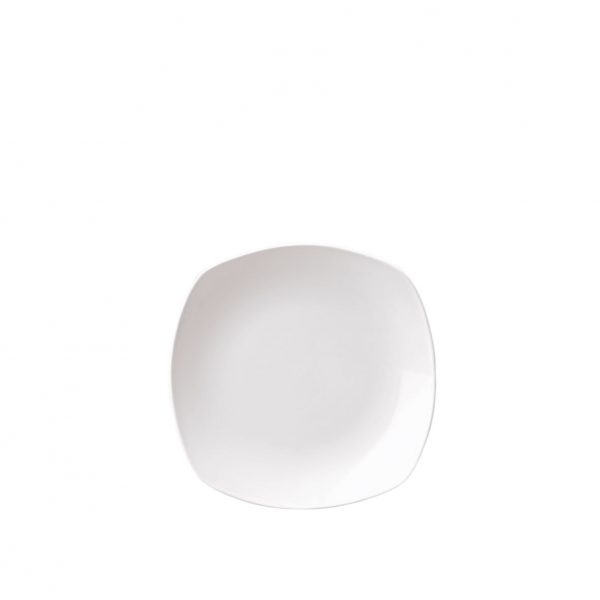 X SQUARED WHITE PLATE 17CM (CC-WH-SP7.1)(12)