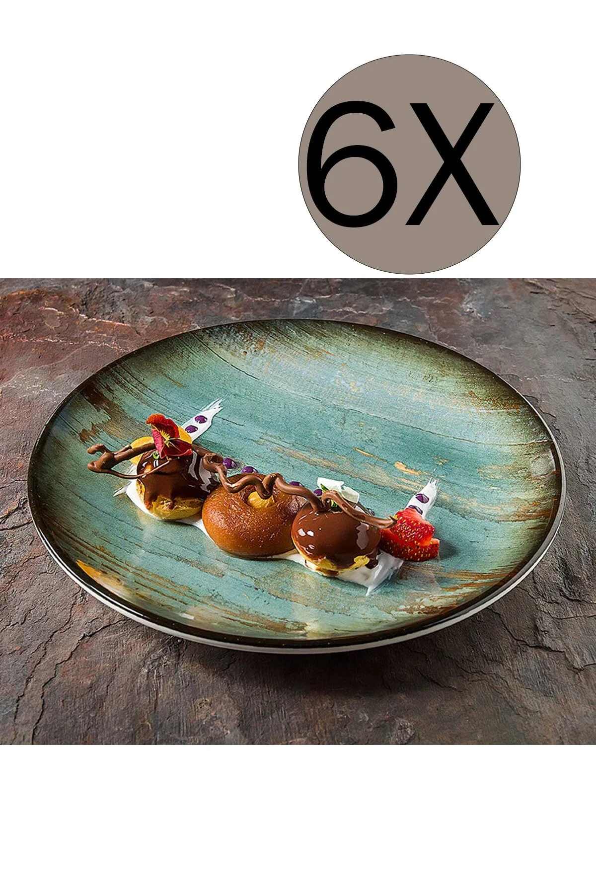 MADERA MINT GOURMET FLAT PLATE 21CM (BN-MDRMTGRM21DZ) (12)