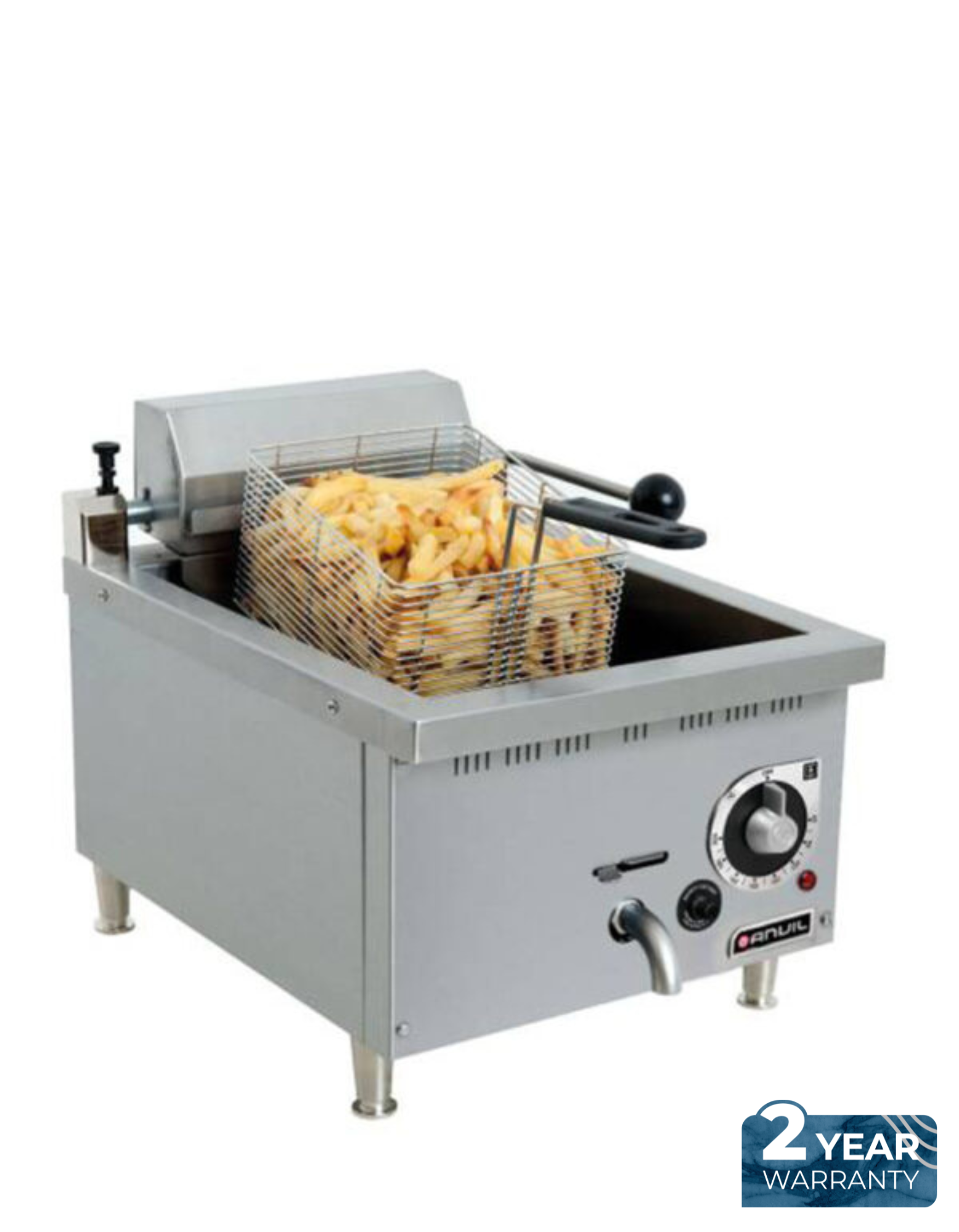ANVIL FISH FRYER 1X10LT 5.6KW HIGH SPEED ELECTRIC (FFA6003)