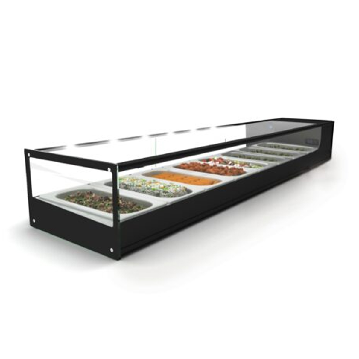 COLD FOOD BAR SALADORE 8 INSER T BLACK (SDF6008)