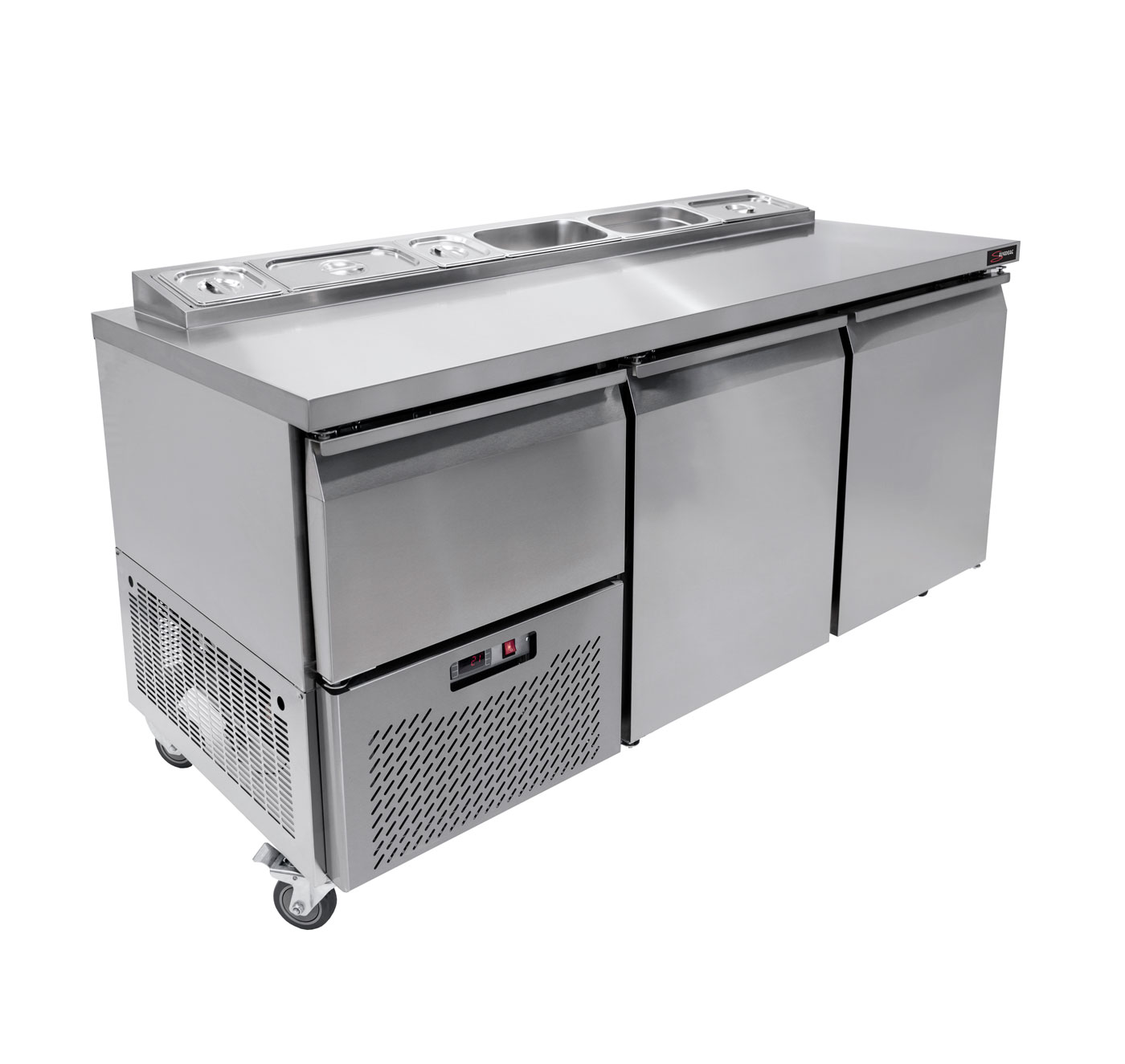 2.5 SOLID DOOR UNDERBAR FRIDGE PIZZA TOP 750MM(UPS7018-R01)