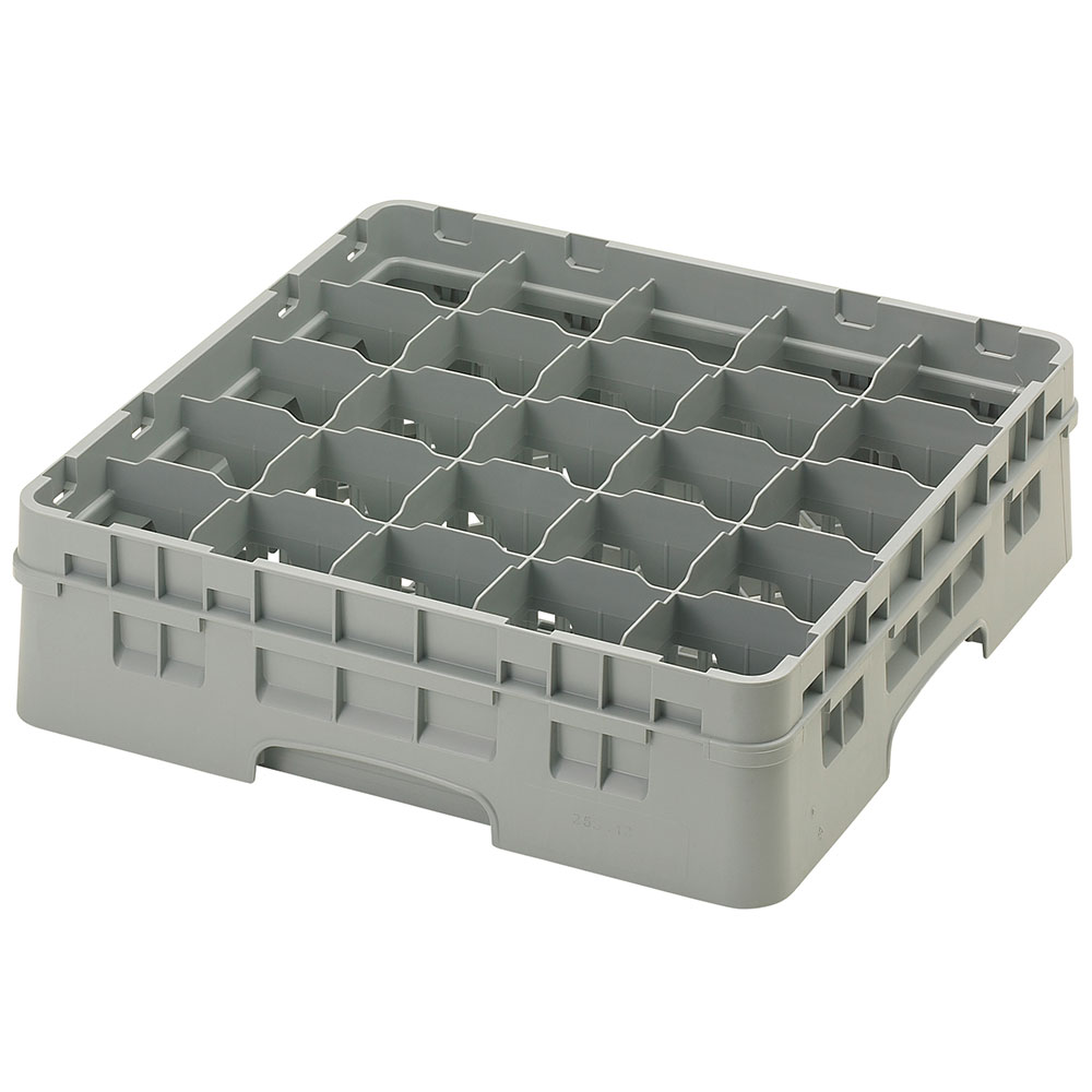 CAMBRO GLASS RACK EXTENDER 25 COMP GREY 5CM H (CEG0052)