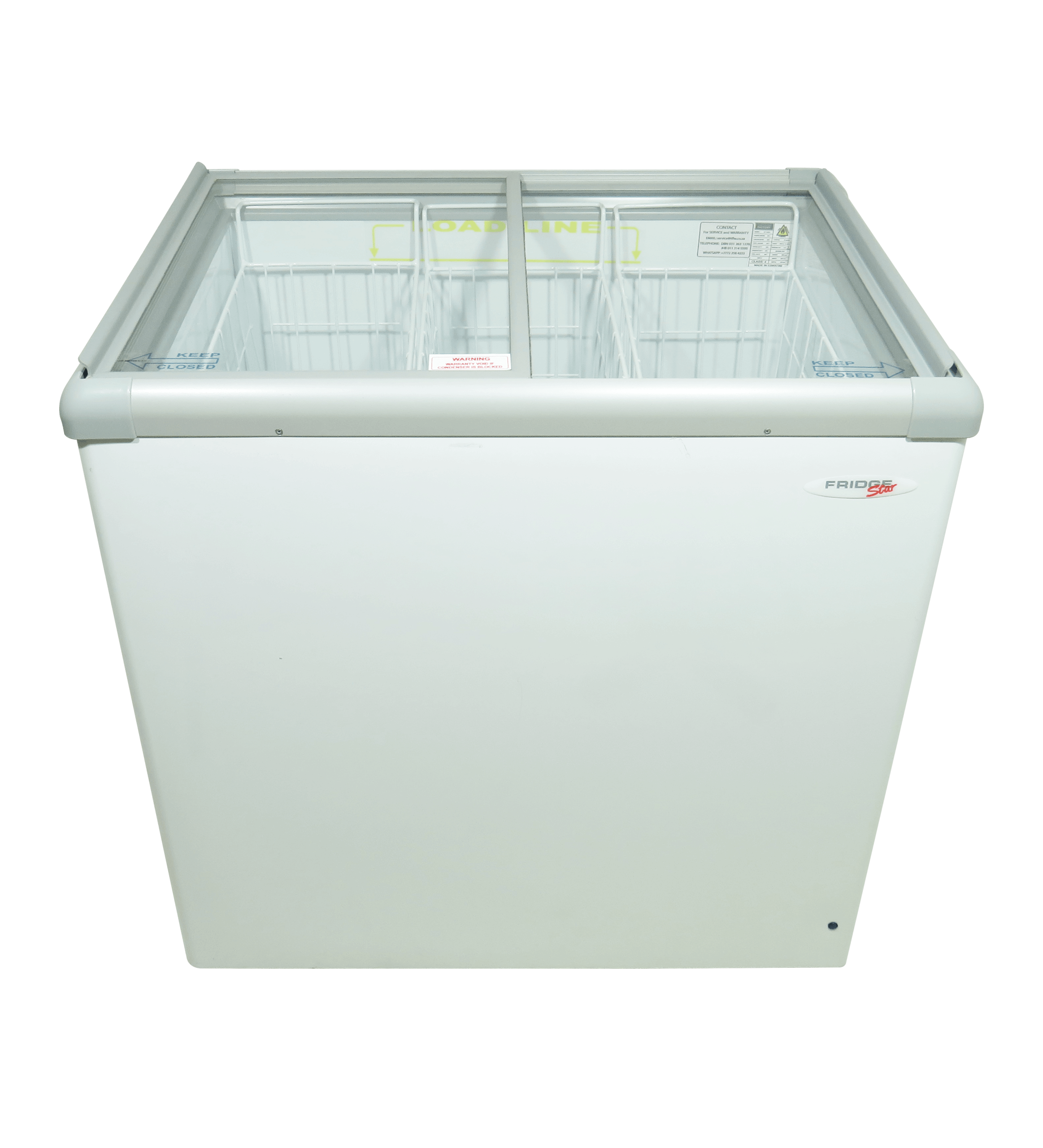 DISPLAY FREEZER GLASS TOP 205L 3 BASKETS F/S (CF310VL)