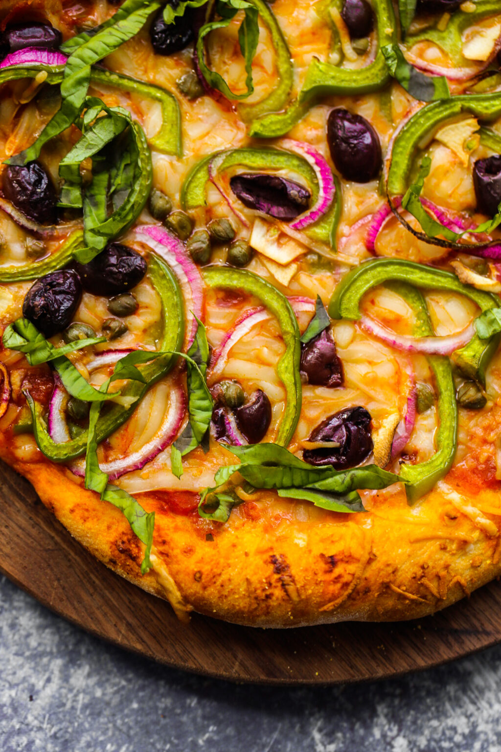PIZZA BASES NEAPOLITAN OLIVE & GREEN PEPPER (VEGGIE)