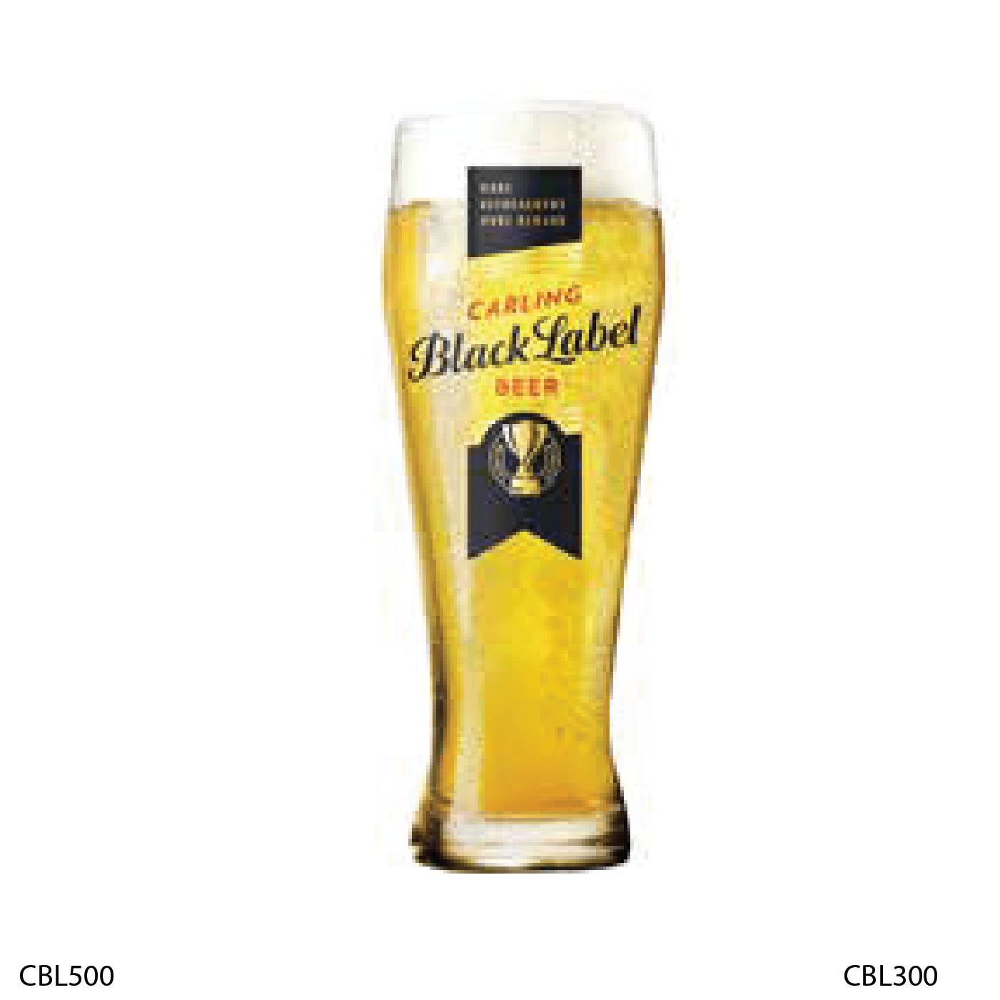CARLING BLACK LABEL 500ML ARC (BRANDED GLASS) (CBL500) (6)