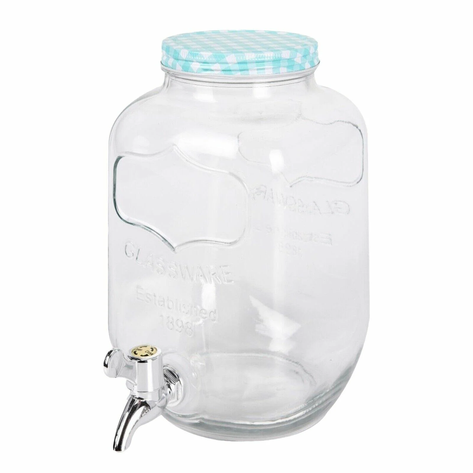 JAR (RECYCLED GLASS) WITH TAP 6 LITRE (SM24715)