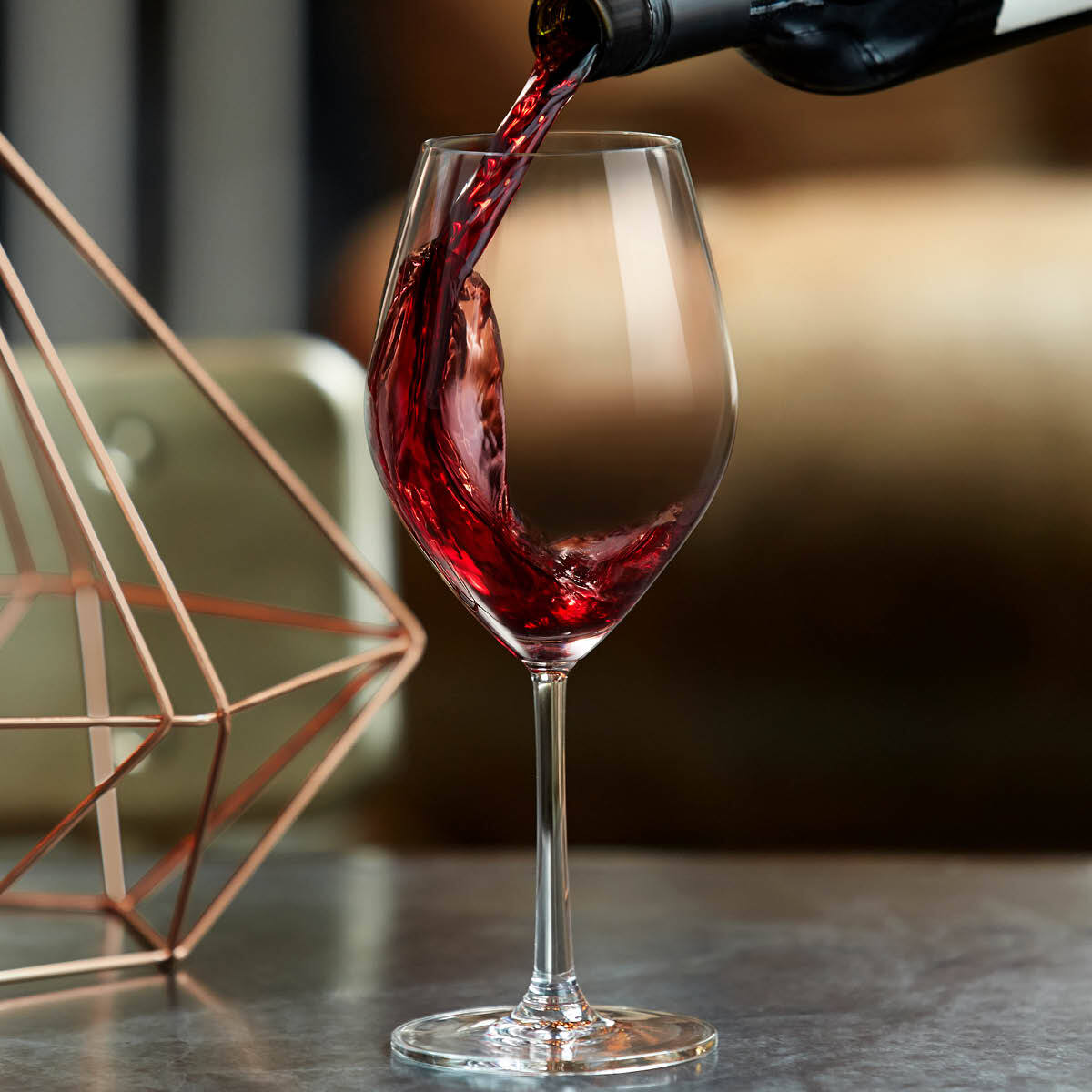 OCEAN SANTE BURGUNDY GLASS 635ML (1026D22) (24)