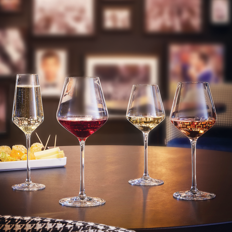 DISTINCTION STEM RED WINE GLASS 470ML C&S (Q9064)(6)