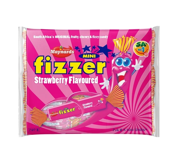 MINI FIZZERS 100 S STRAWBERRY 
